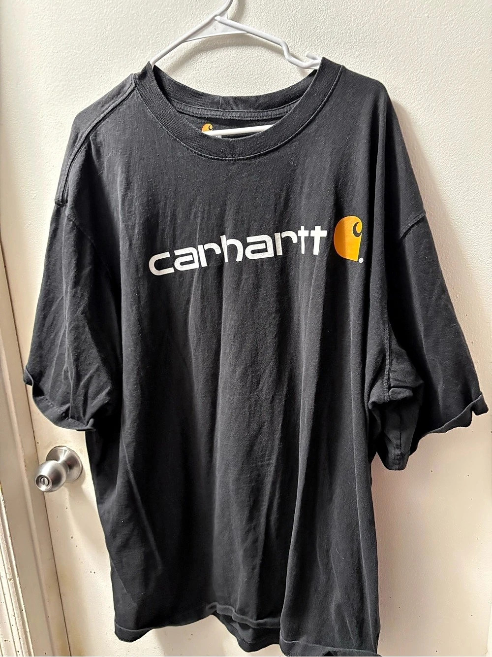 Carhartt Original Fit Heavyweight Logo Graphic T-Shirt Black Short Sleeve Tee 3X